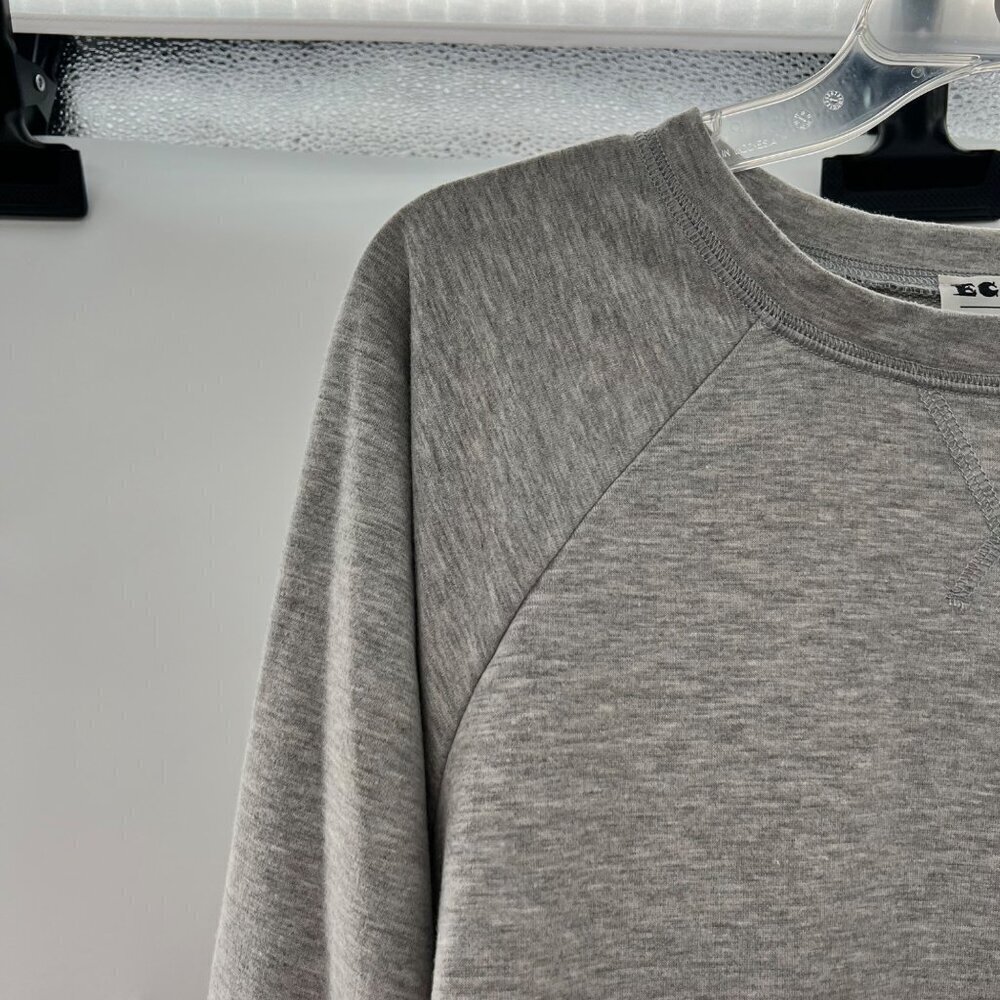 Ecowish Women's Pullover Sweatshirt Gray Size Large Long Sleeve - Picture 3 of 9